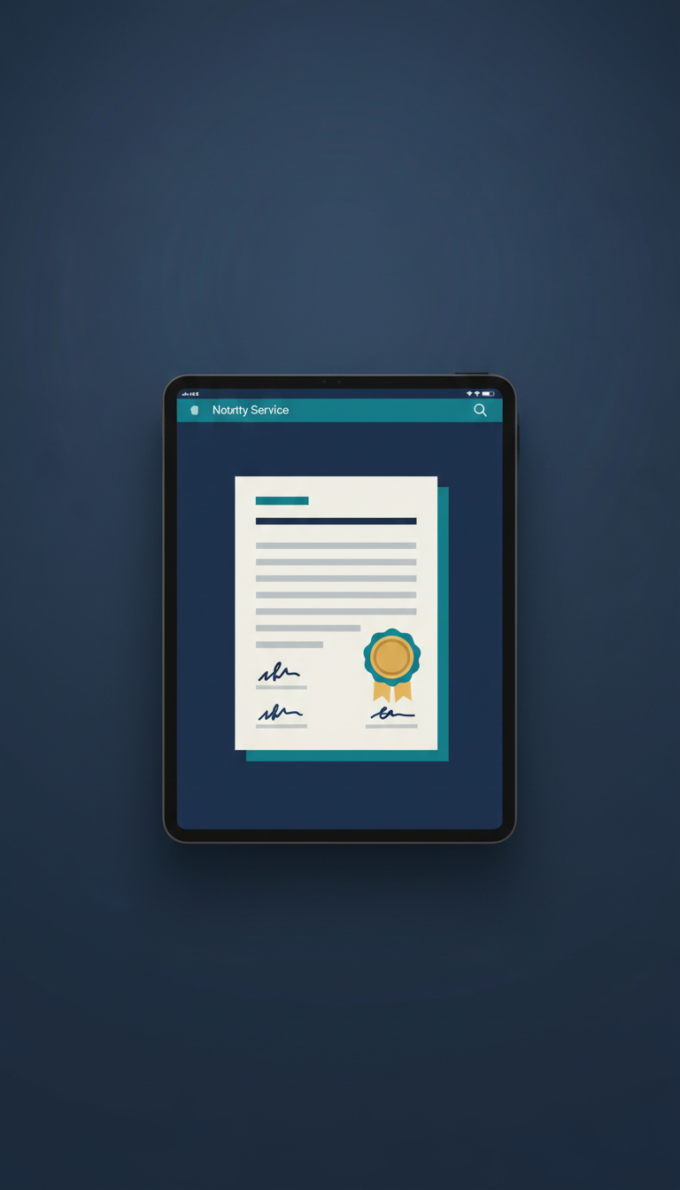 Digital Notary Tablet Service