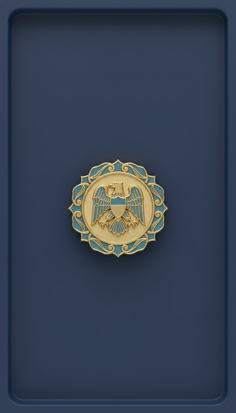 Gold-Accented Official Notary Badge